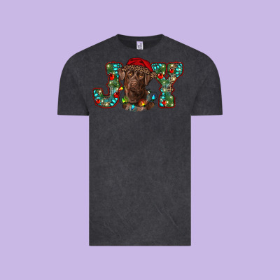 Labrador Retriever Christmas Joy Vintage Tee Designed By Ranaportraitstore