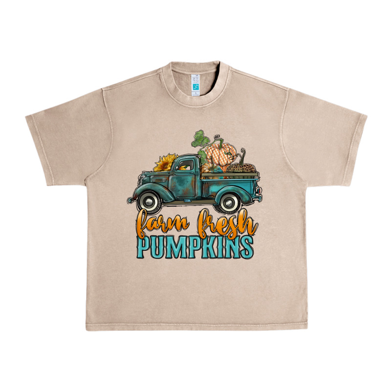 Farm Fresh Pumpkins Truck Urban Heavy Tee by RanaPortraitStore | Teevron