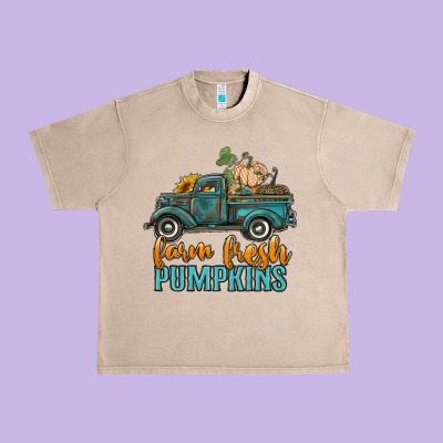 Farm Fresh Pumpkins Truck Urban Heavy Tee Designed By Ranaportraitstore