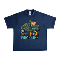 Navy farm fresh pumpkins truck Urban Heavy Tee - RanaPortraitStore