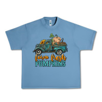Pebble Blue farm fresh pumpkins truck Urban Heavy Tee - RanaPortraitStore