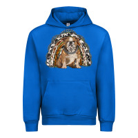 Cobalt english bulldog rainbow Urban Hoodie - BarkalooDesign