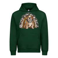 Forest Green english bulldog rainbow Urban Hoodie - BarkalooDesign
