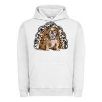 Pigment Lunar Rock english bulldog rainbow Urban Hoodie - BarkalooDesign