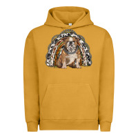 Pigment Peanut Butter english bulldog rainbow Urban Hoodie - BarkalooDesign