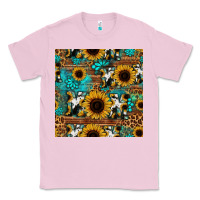 Bubblegum Pink sunflower cowhide mom seamless pattern Classic Tee - HRA Design Shop
