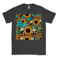 Smoke sunflower cowhide mom seamless pattern Classic Tee - HRA Design Shop
