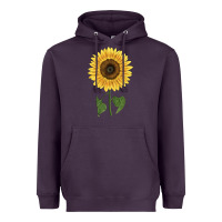 Plum giganteus sunflower Heavyweight Hoodie - LillyAllenDesigns