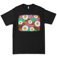 Black easter daisy background Premium Tee - Artiststas