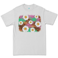 Dove Grey easter daisy background Premium Tee - Artiststas