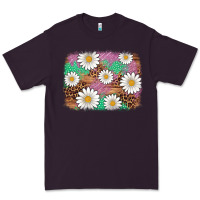 Plum easter daisy background Premium Tee - Artiststas
