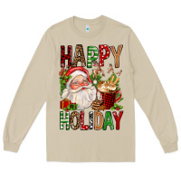 Mushroom happy holiday santa claus christmas Long Sleeve Tee - FaDigitalArtStudio