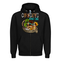 Black cowboys don't die Zipper Hoodie - AdoDesignShop
