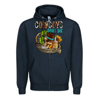 Navy cowboys don't die Zipper Hoodie - AdoDesignShop