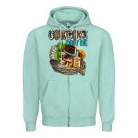 Seafoam cowboys don't die Zipper Hoodie - AdoDesignShop