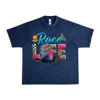Navy race life Urban Heavy Tee - Zillion Design Studio
