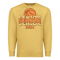 Antique Gold basketball senior 2024 Premium Sweatshirt - MaliasSmallBusiness