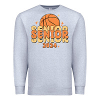Heather Grey basketball senior 2024 Premium Sweatshirt - MaliasSmallBusiness