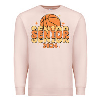 Pale Pink basketball senior 2024 Premium Sweatshirt - MaliasSmallBusiness