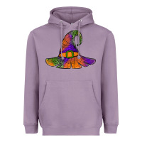 Lavender Spider Web Witch Hat Heavyweight Hoodie - Jasminsmagicworld