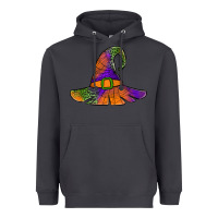 Spider Web Witch Hat Heavyweight Hoodie | Teevron