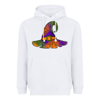 White Spider Web Witch Hat Heavyweight Hoodie - Jasminsmagicworld