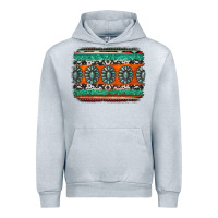 Heather Grey turquoise western background Urban Hoodie - Jasminsmagicworld