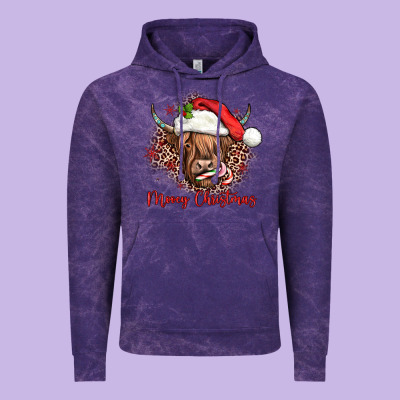 Mooey Christmas Cow Vintage Hoodie Designed By Jahusdesignshop