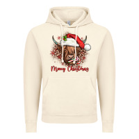 Vintage Artic mooey christmas cow Vintage Hoodie - JahusDesignShop
