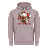 Vintage Zinc mooey christmas cow Vintage Hoodie - JahusDesignShop