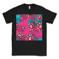 Black pink turquoise gemstoes seamless pattern Classic Tee - HRA Design Shop