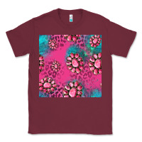 Burgundy pink turquoise gemstoes seamless pattern Classic Tee - HRA Design Shop