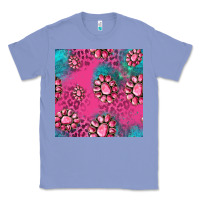 Colony Blue pink turquoise gemstoes seamless pattern Classic Tee - HRA Design Shop