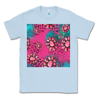 Dusty Blue pink turquoise gemstoes seamless pattern Classic Tee - HRA Design Shop
