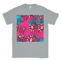 Heather Grey pink turquoise gemstoes seamless pattern Classic Tee - HRA Design Shop