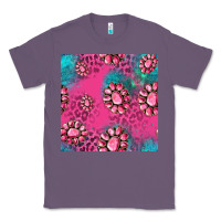 Lavender pink turquoise gemstoes seamless pattern Classic Tee - HRA Design Shop