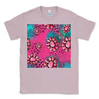 Lilac pink turquoise gemstoes seamless pattern Classic Tee - HRA Design Shop