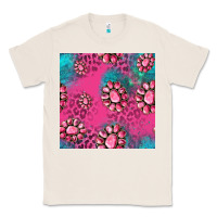 Natural pink turquoise gemstoes seamless pattern Classic Tee - HRA Design Shop