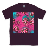 Plum pink turquoise gemstoes seamless pattern Classic Tee - HRA Design Shop