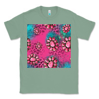 Sage pink turquoise gemstoes seamless pattern Classic Tee - HRA Design Shop