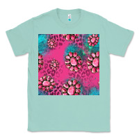 Seafoam pink turquoise gemstoes seamless pattern Classic Tee - HRA Design Shop