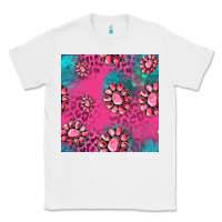 White pink turquoise gemstoes seamless pattern Classic Tee - HRA Design Shop