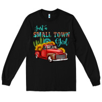 Black just a small town girl with car Long Sleeve Tee - HRA Design Shop