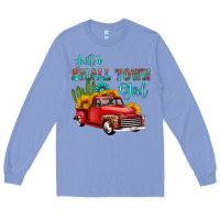 Colony Blue just a small town girl with car Long Sleeve Tee - HRA Design Shop