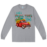 Heather Grey just a small town girl with car Long Sleeve Tee - HRA Design Shop