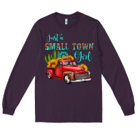 Plum just a small town girl with car Long Sleeve Tee - HRA Design Shop