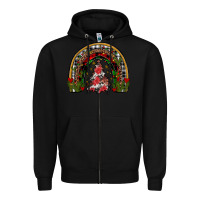 Black trees rainbow Zipper Hoodie - JahusDesignShop