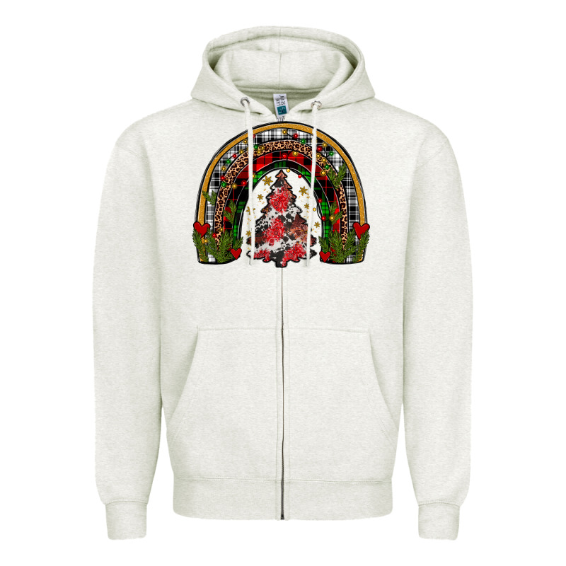 Trees Rainbow Zipper Hoodie by JahusDesignShop | Teevron