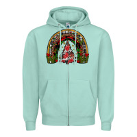 Seafoam trees rainbow Zipper Hoodie - JahusDesignShop