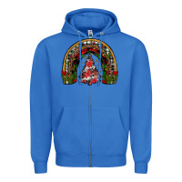 True Royal trees rainbow Zipper Hoodie - JahusDesignShop